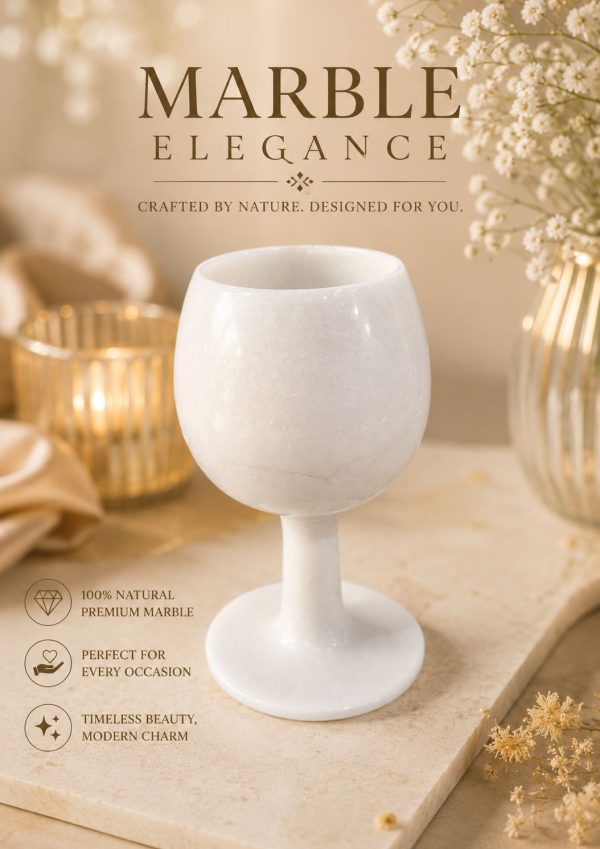 Marble Elegance - Wine Glasses